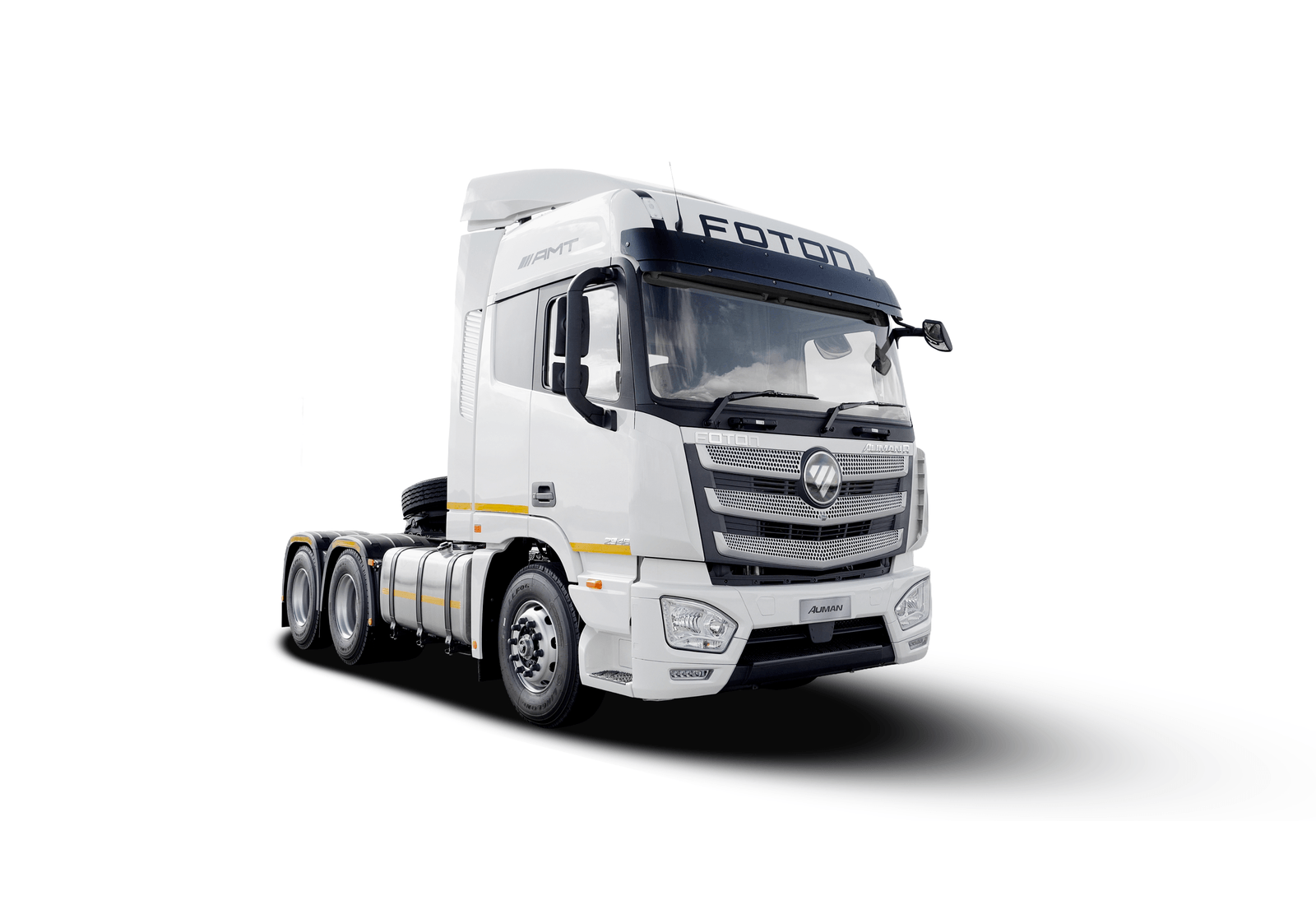 White Foton Auman 460 AMT 6 x 4 exterior view
