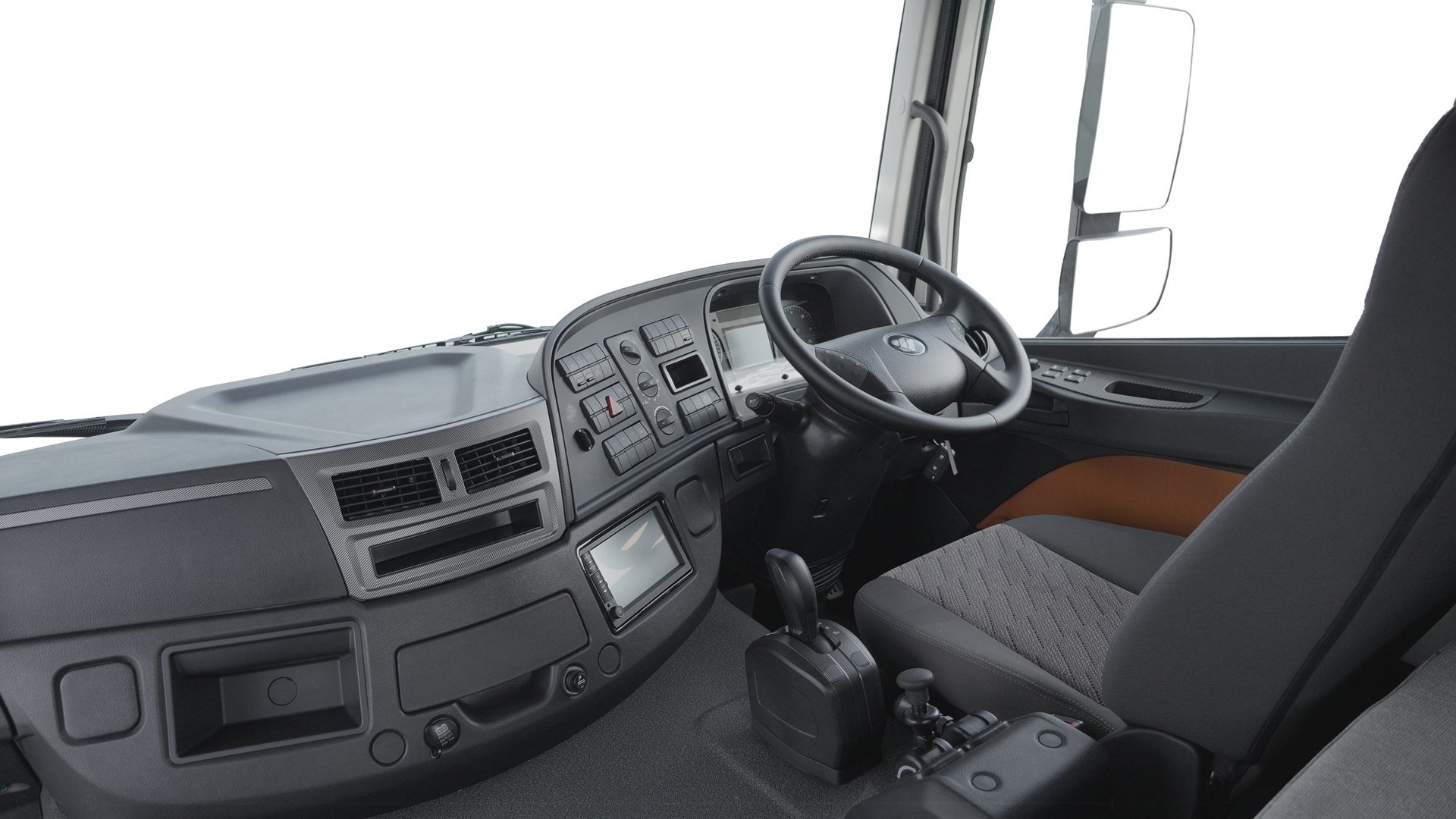 Auman 460HP AMT 6*4 interior wide view