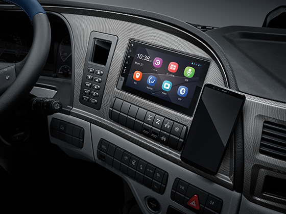 Auman 460HP AMT 6*4 interior screen